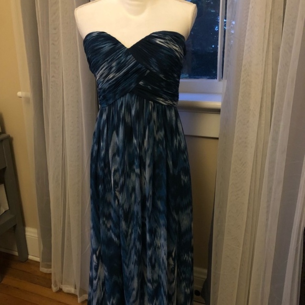 Calvin Klein Blue Ocean Inspired Maxi Dress